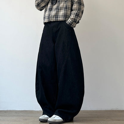 Volume Curve Wide Pants N1014