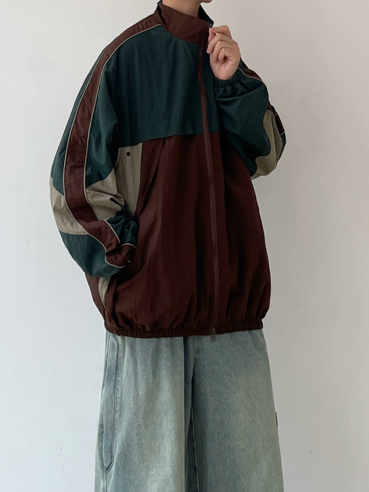 Color Block Light Outerwear N0623