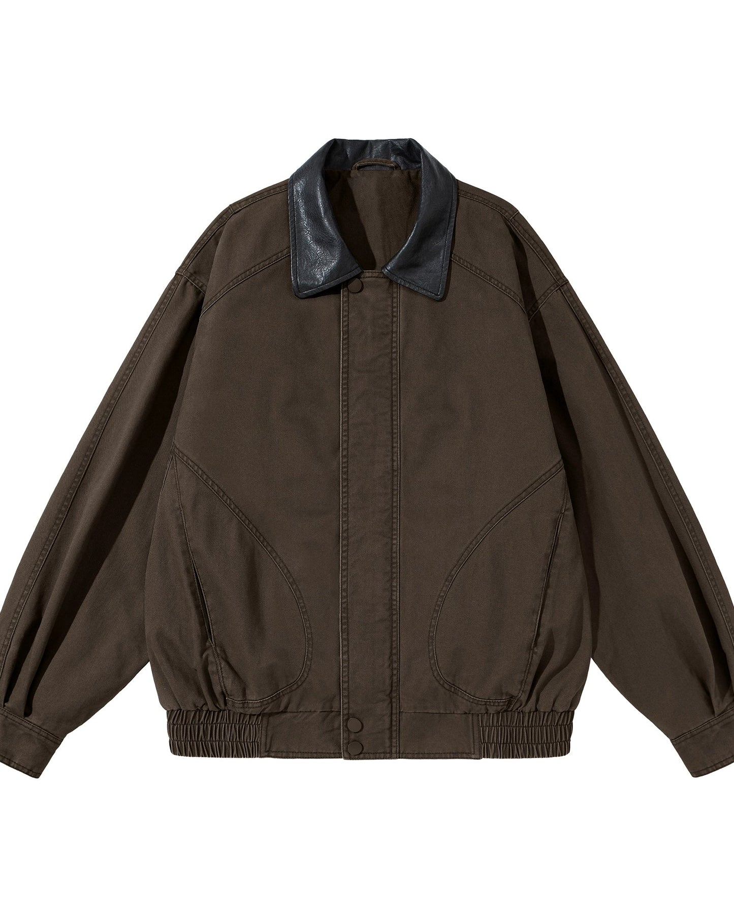 Dark Color Contrast Jacket N0928