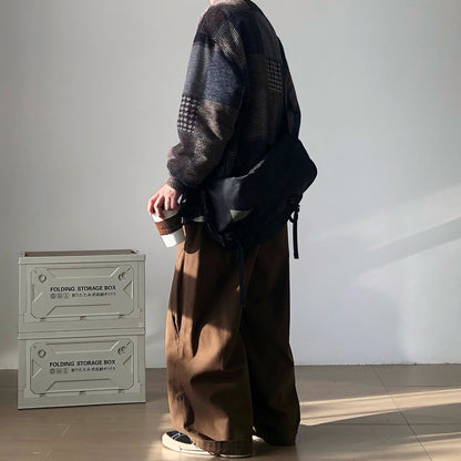 Patchwork Check Short Jacket N0996