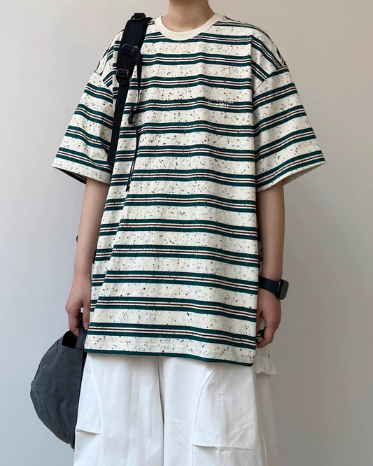 Multi Nep Border Short Sleeve T-Shirt N0789