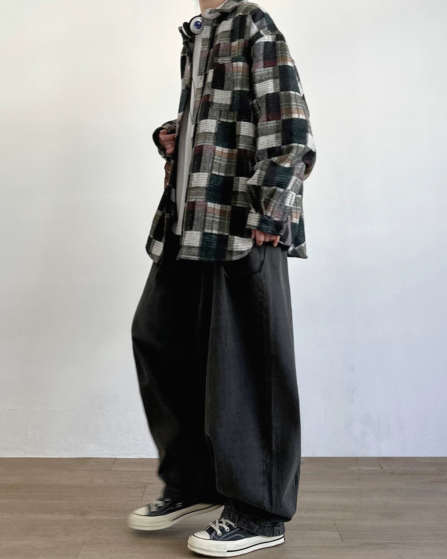 Drape Silhouette Wide Jeans N0716