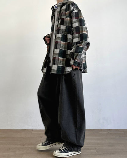 Drape Silhouette Wide Jeans N0716