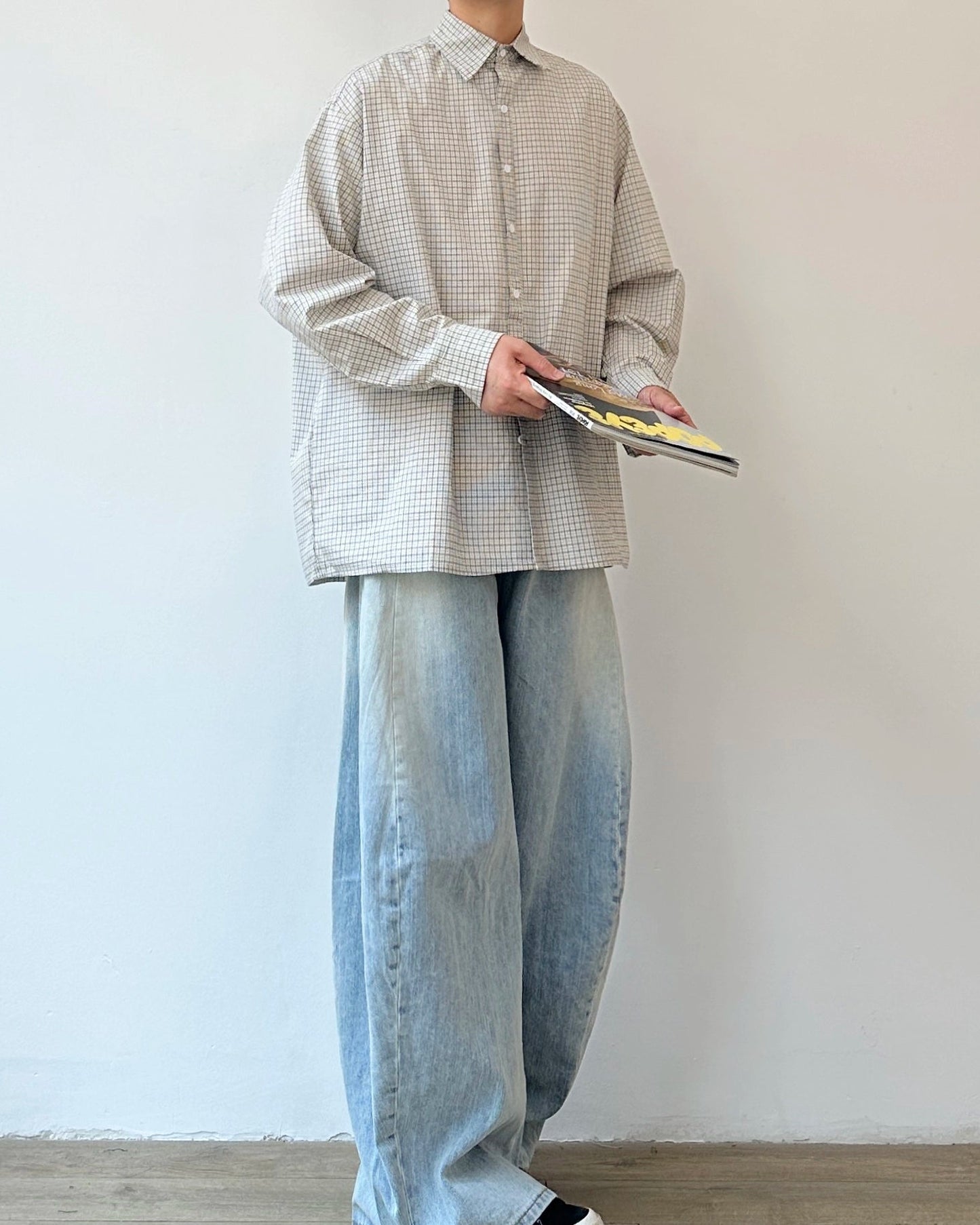 Retro Plaid Shirt Jacket N0849