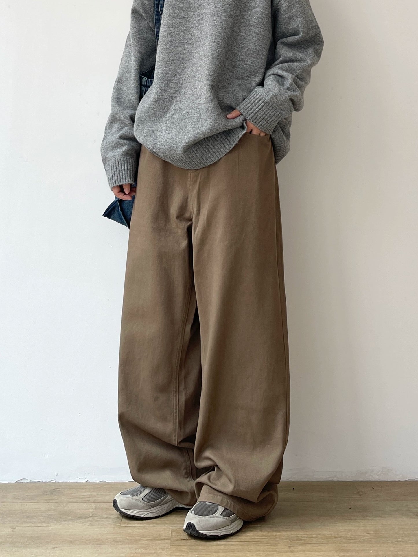 Wide Retro Straight Casual Pants N0600