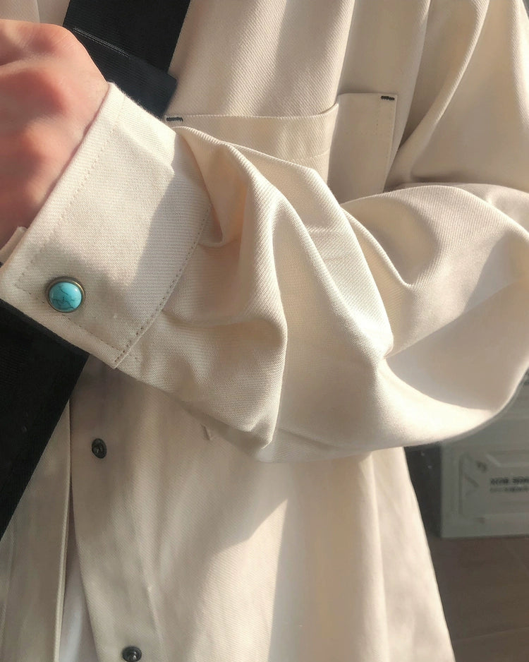 Natural Mode Stand Collar Shirt N0935