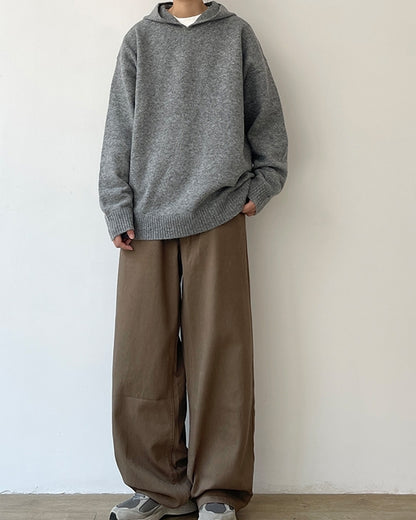 Wide Retro Straight Casual Pants N0600