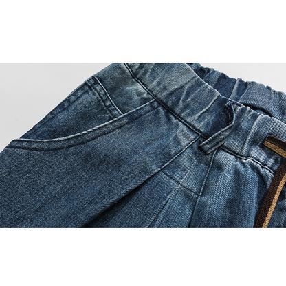 Loose Straight Casual Washed Jeans N0008