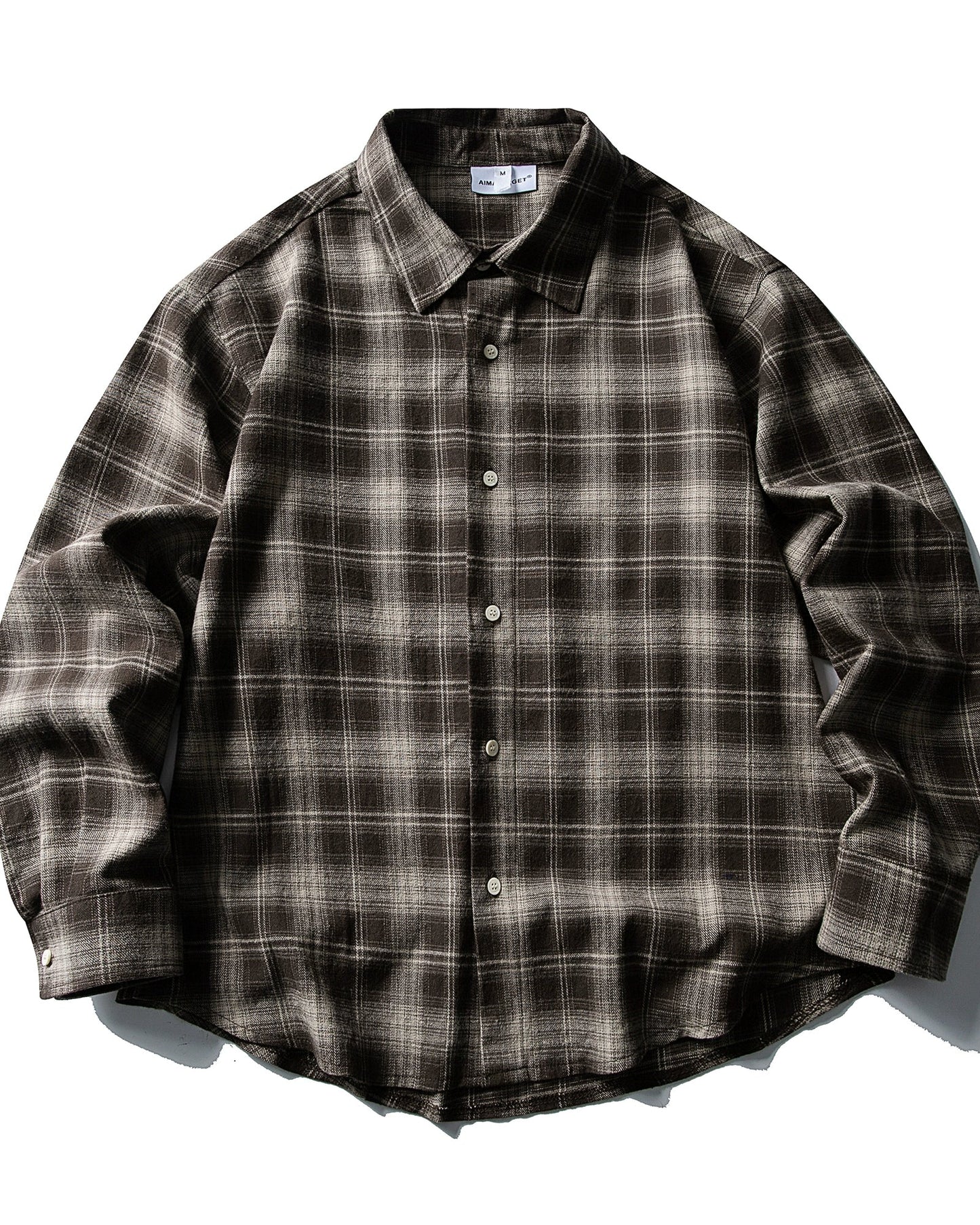 Check Oversized Shirt N0936