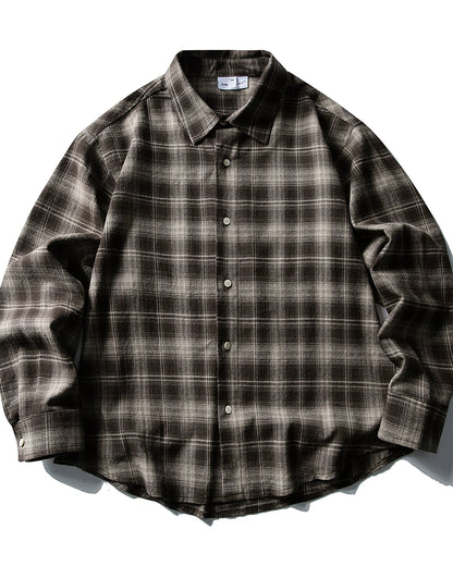 Check Oversized Shirt N0936