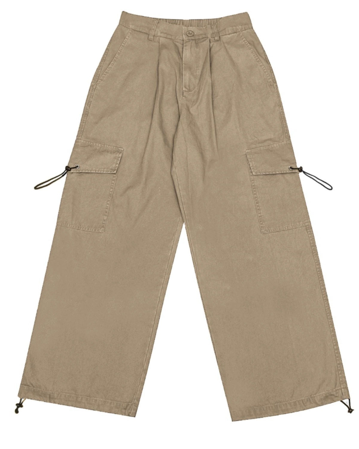 Retro Wide-Leg Drawstring Pants N0690