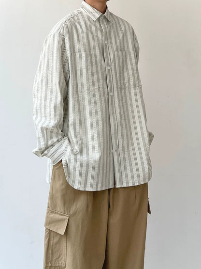 Simple Stripe Regular Shirt N0662