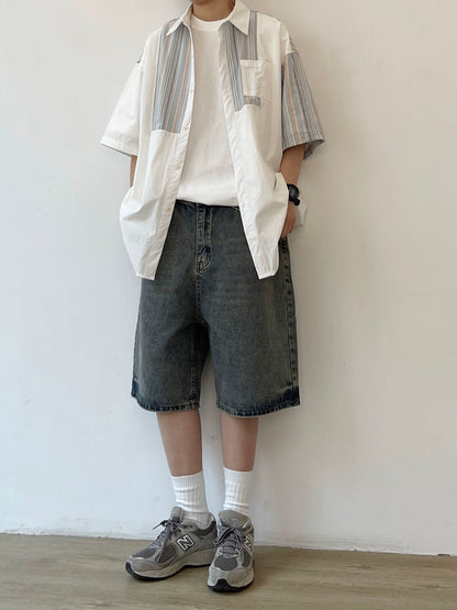 Straight Line Casual Jeans N0742