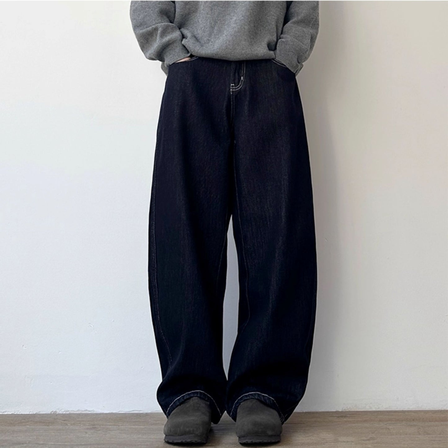 Wide Straight Volume Pants N1004