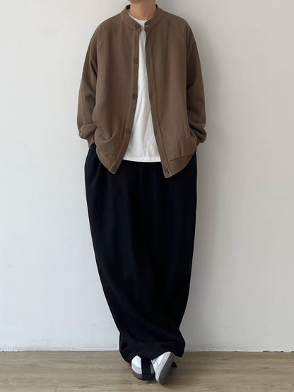 Retro Waffle Jacket - Stand-Up Collar Unisex N0612