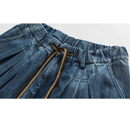 Loose Straight Casual Washed Jeans N0008