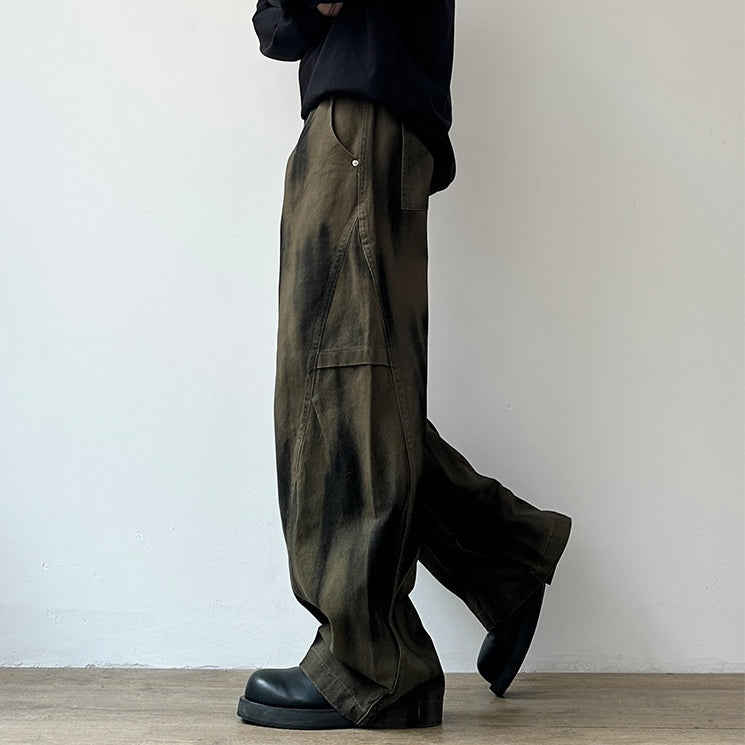Dark Mode Wide Cargo Pants N0976