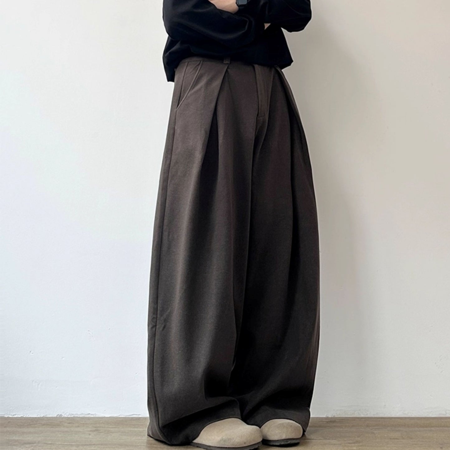 Drape Wide Balloon Pants N0975