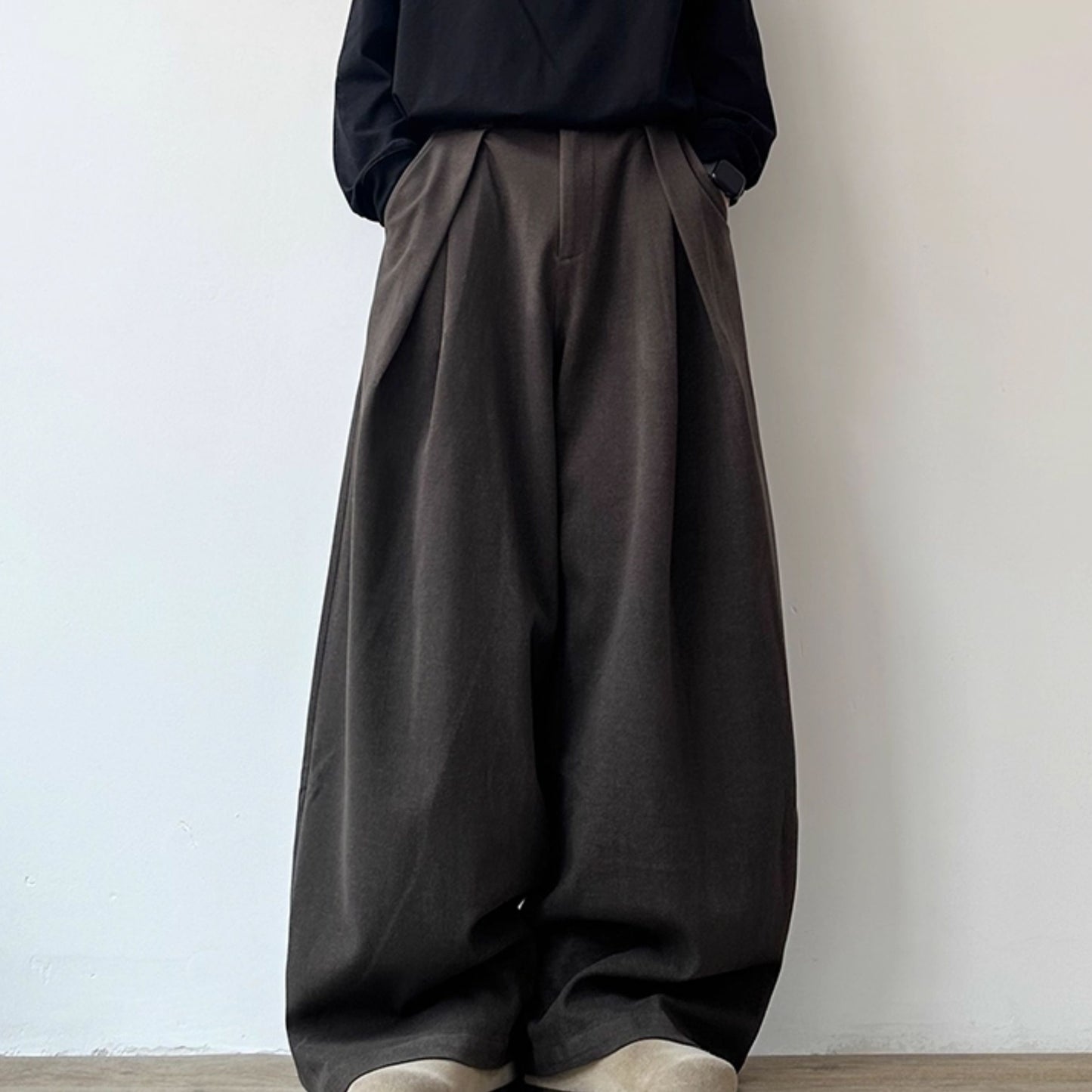 Drape Wide Balloon Pants N0975