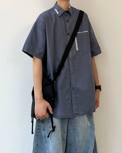 Retro Patchwork Shirt N0809