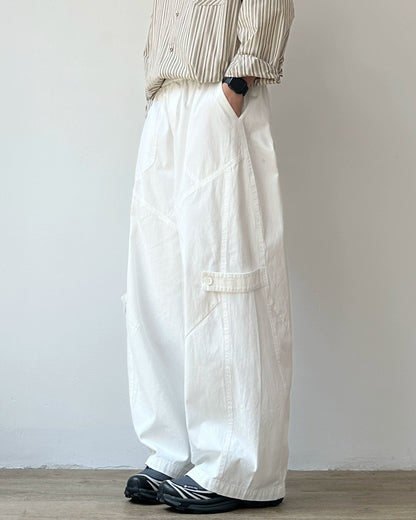 Retro Wide-Leg Work Pants N0880