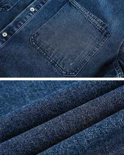 Double Pocket Light Denim Shirt N0764