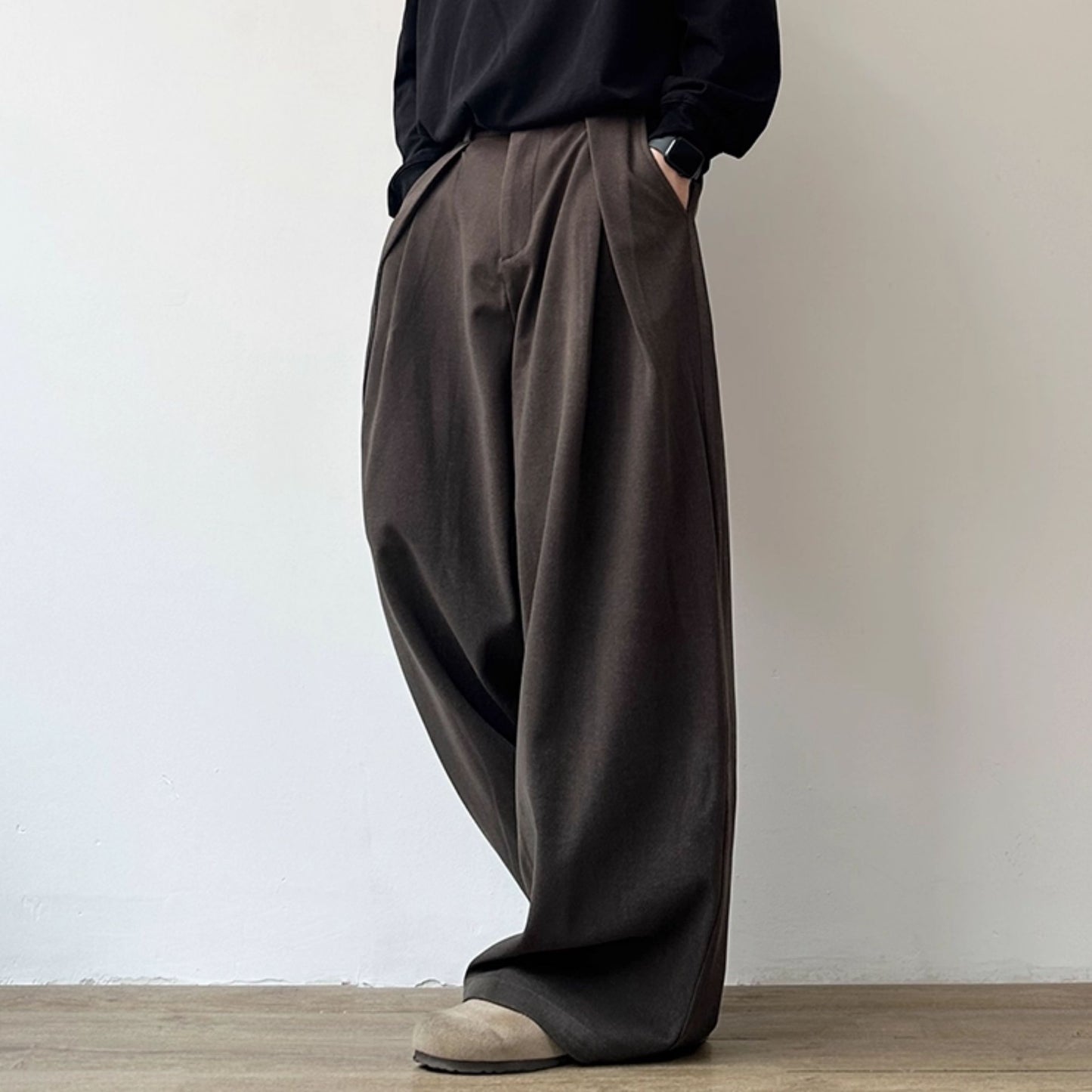 Drape Wide Balloon Pants N0975