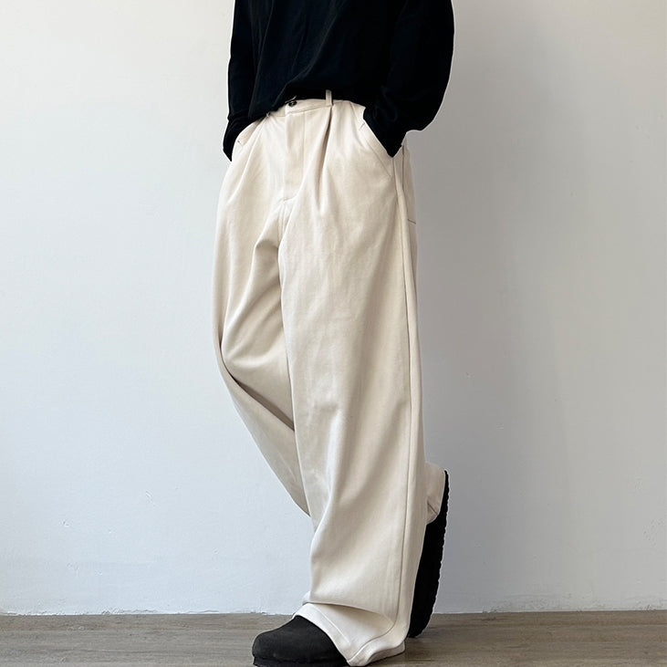 Volume Silhouette Tuck Wide Pants N1007