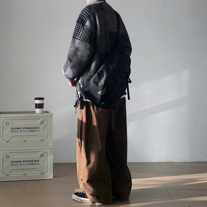 Patchwork Check Short Jacket N0996