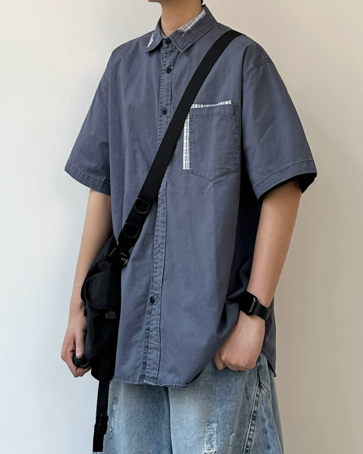 Retro Patchwork Shirt N0809