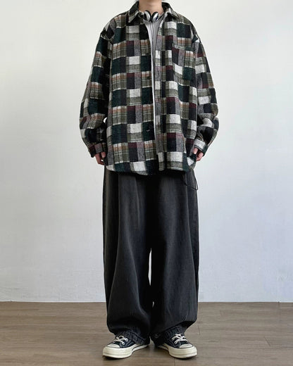 Drape Silhouette Wide Jeans N0716