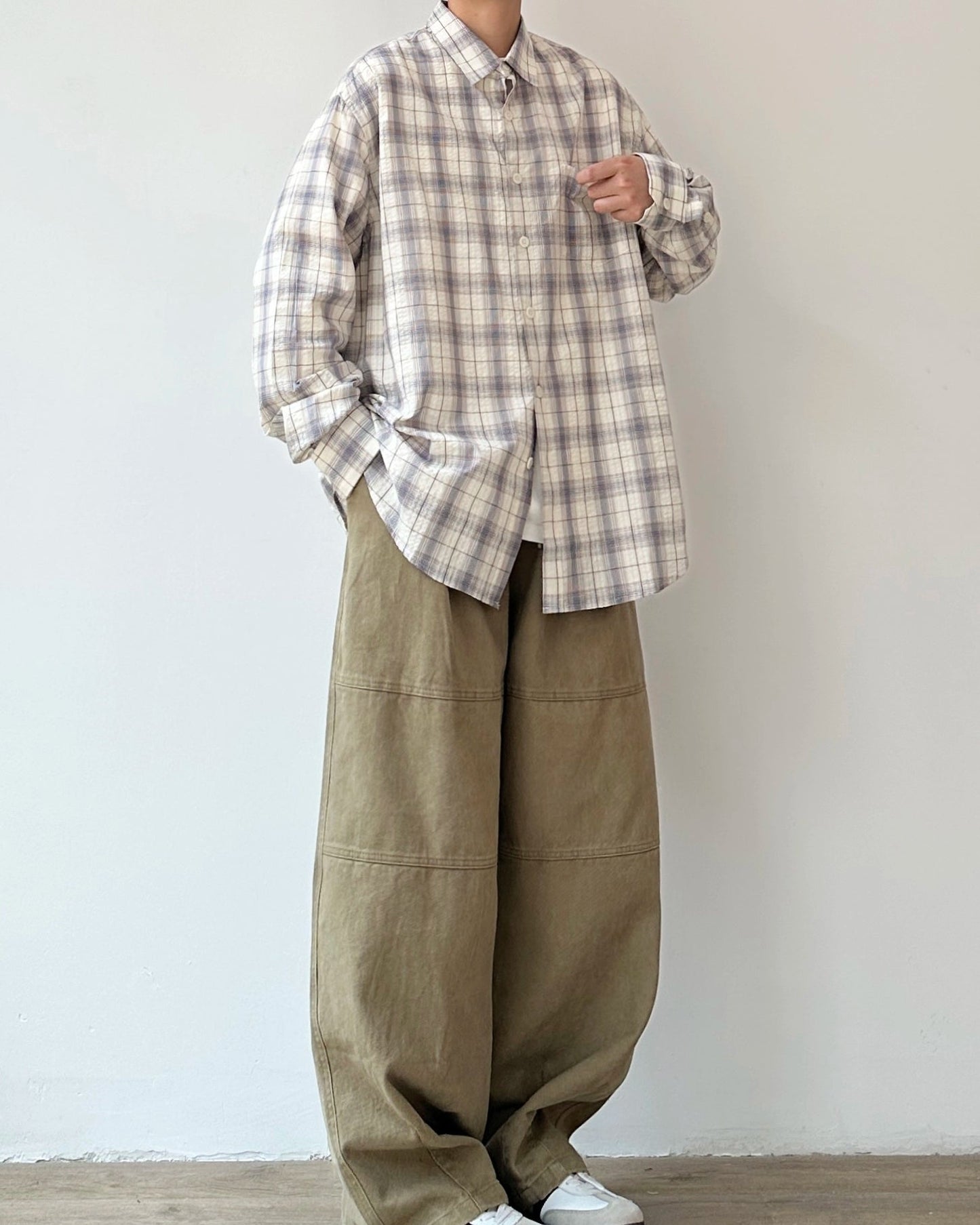 Retro Plaid Casual Shirt N0875