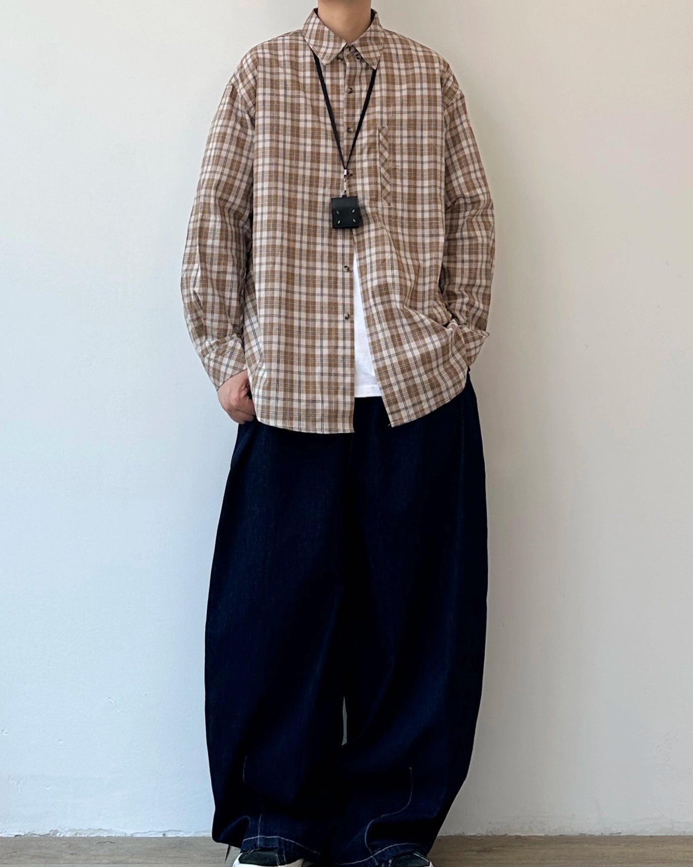 Vintage Plaid Shirt Jacket N0848