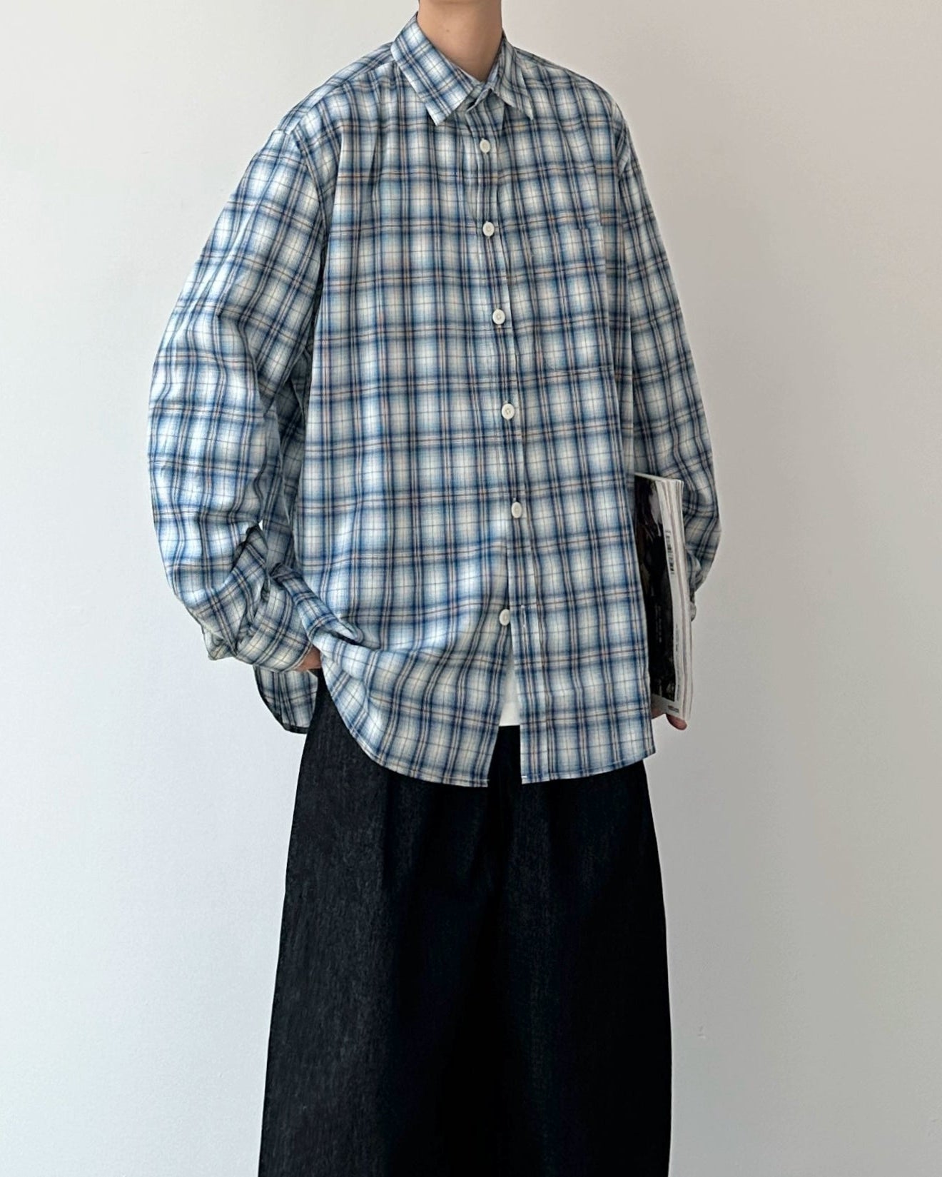 Retro Plaid Casual Shirt N0890