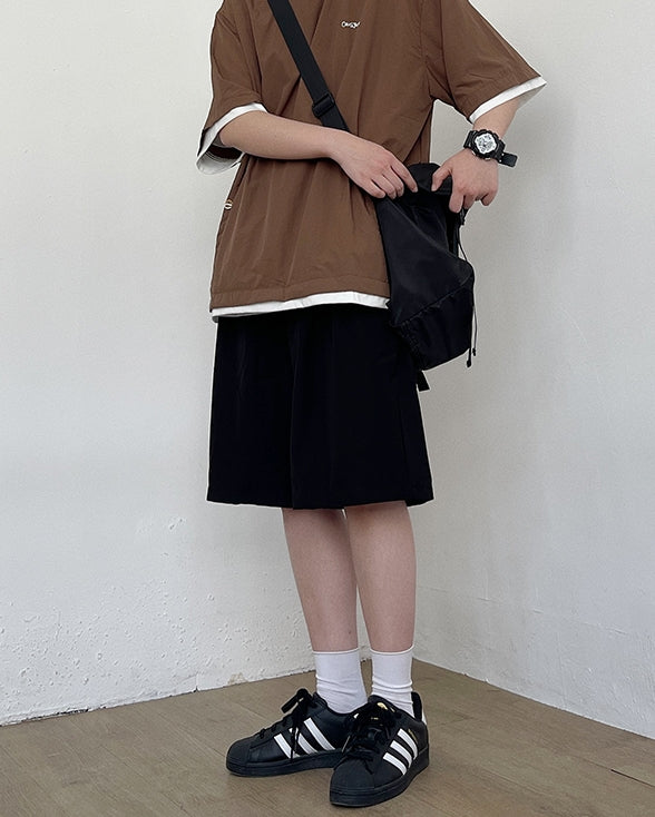 Straight Cut Standard Half Pants N0776