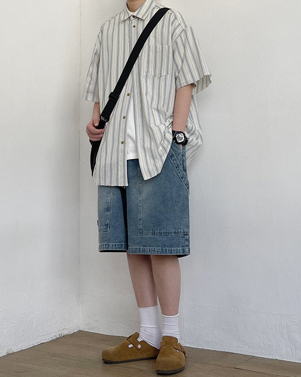 Wide Silhouette Denim Pants N0778