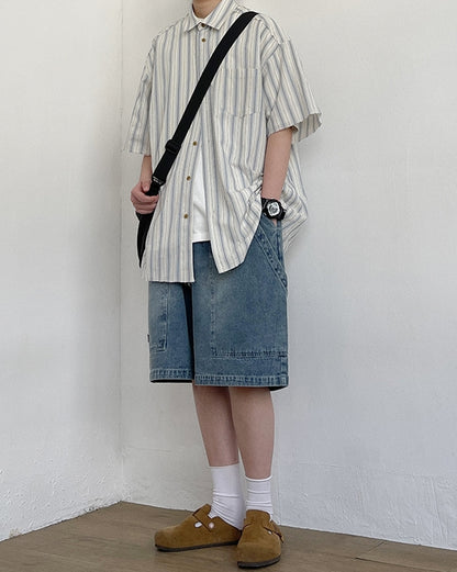 Wide Silhouette Denim Pants N0778