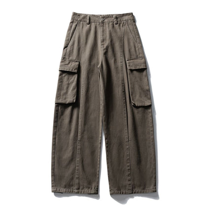 Wide Loose Silhouette Cargo Pants N0988
