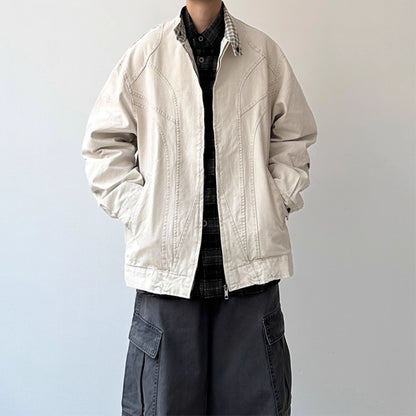 Curved Panel Work Design Jacket N0947