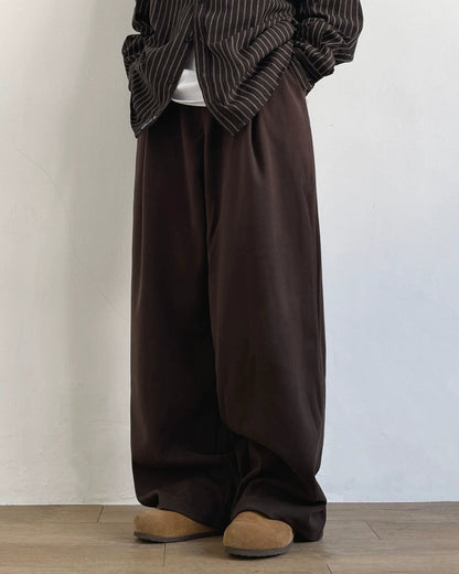 Retro Tweed Wide-Leg Pants N0685