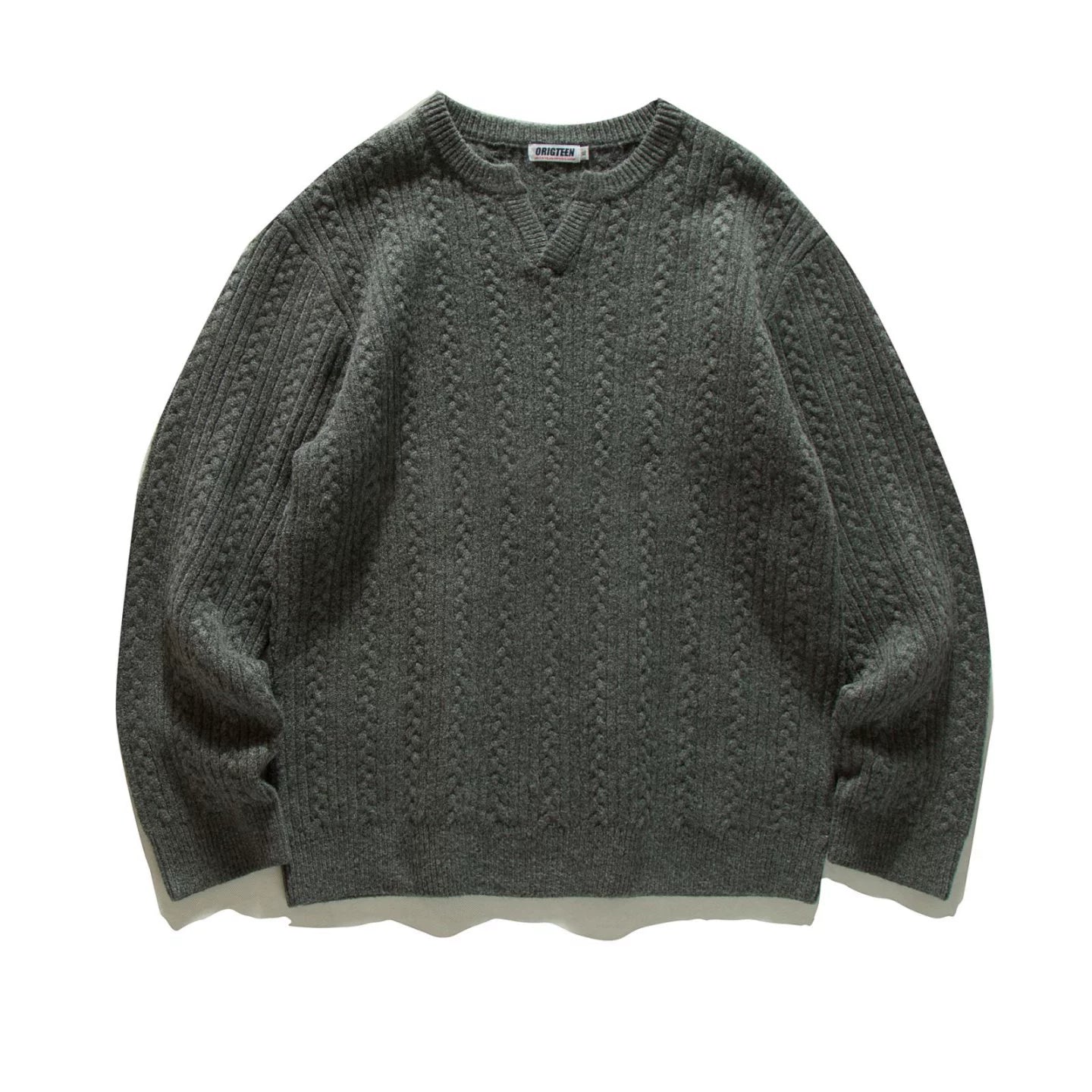 Cable Pattern Relax Fit Knit Sweater N0980