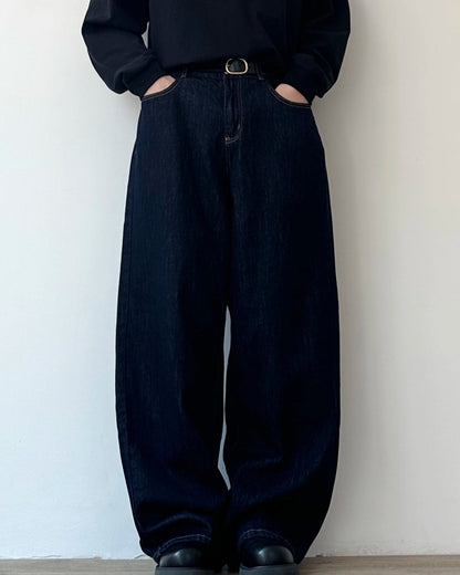 Dark Indigo Wide Denim Pants N0925