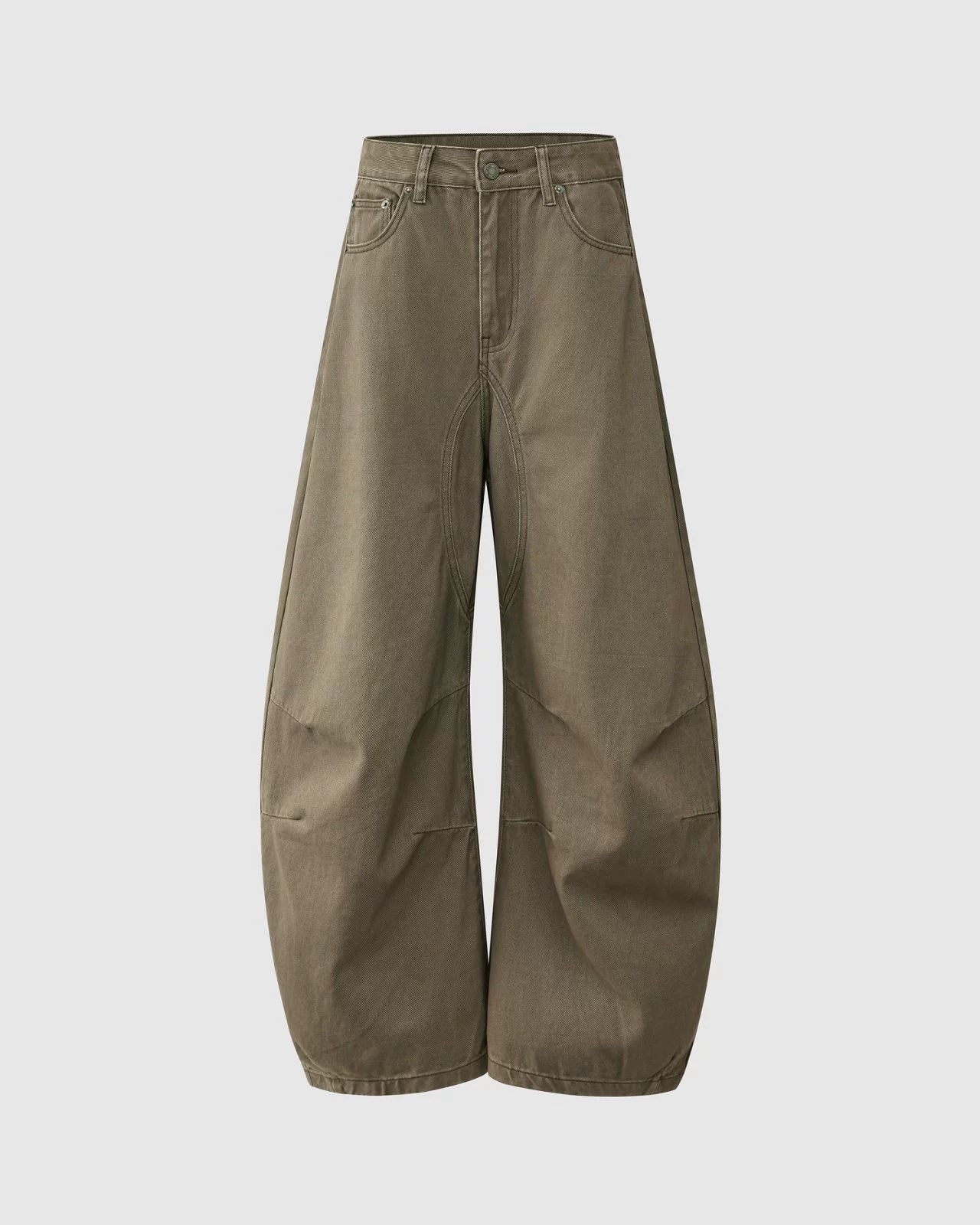 Retro Wide-Leg Work Pants N0873