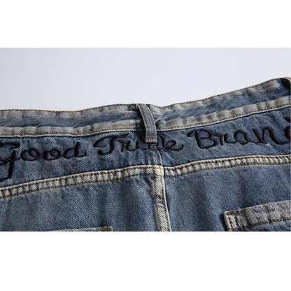 Volume Line Wide Denim Pants N0970