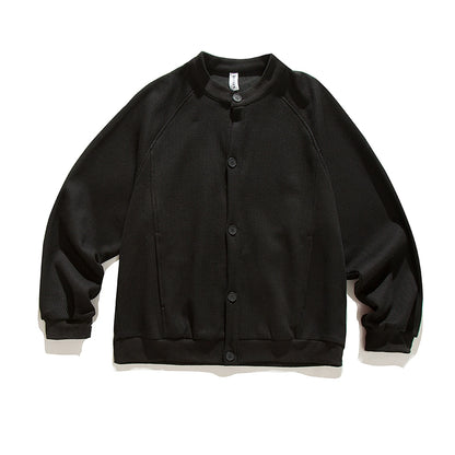 Retro Waffle Jacket - Stand-Up Collar Unisex N0612