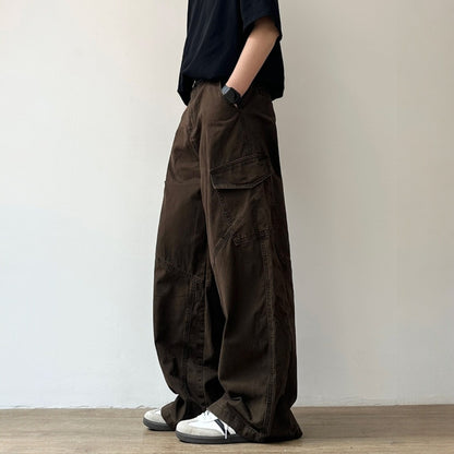 Relaxed Silhouette Cargo Style Pants N1082