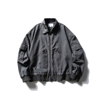 Retro Workwear Loose Fit Jacket N0611