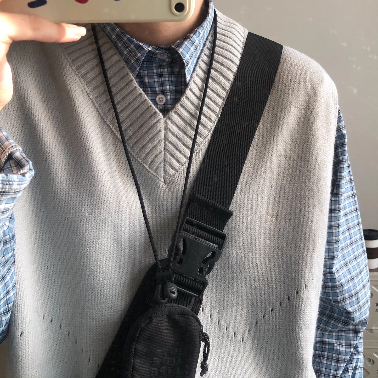 Classic Style Layered Knit Vest N1001