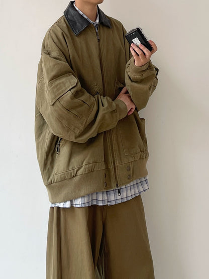 Retro Workwear Loose Fit Jacket N0611