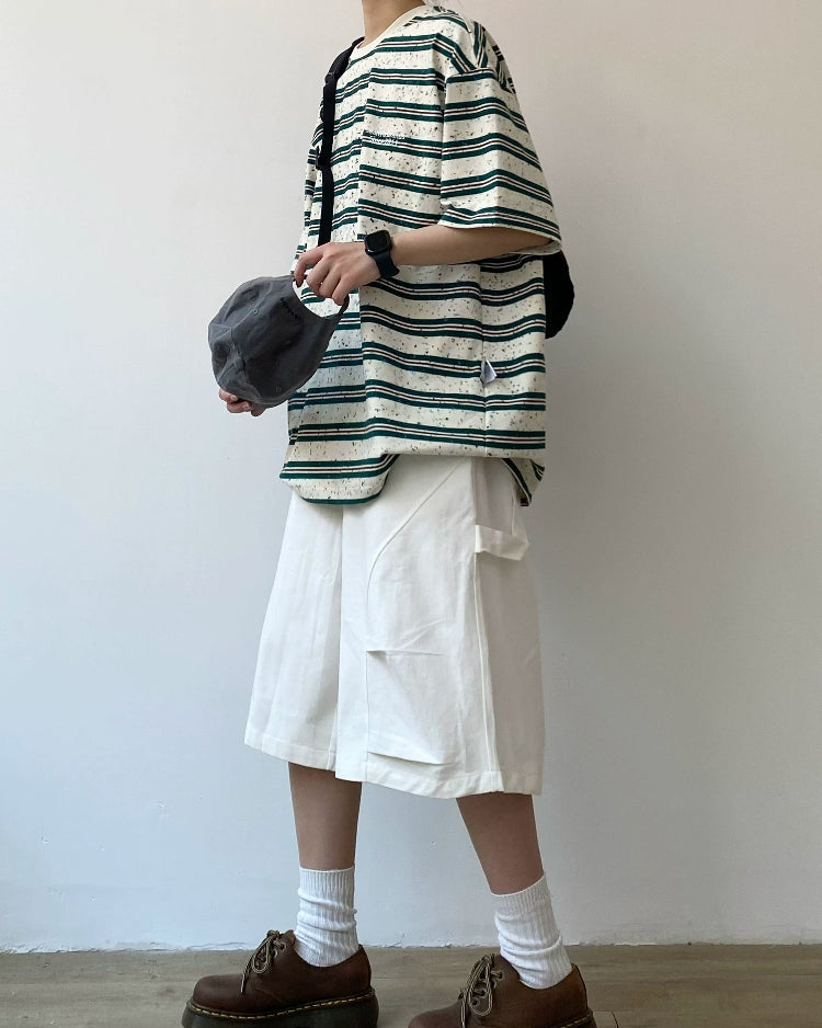 Multi Nep Border Short Sleeve T-Shirt N0789